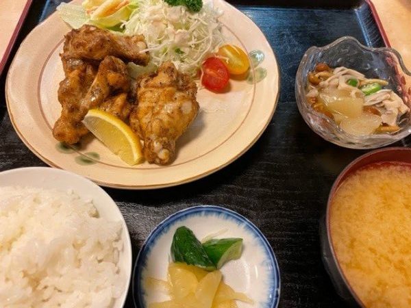 ピリ辛 鶏唐揚定食