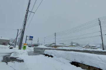【雪】湯沢町の最高気温1℃。夕方6時までの降雪量20cmです