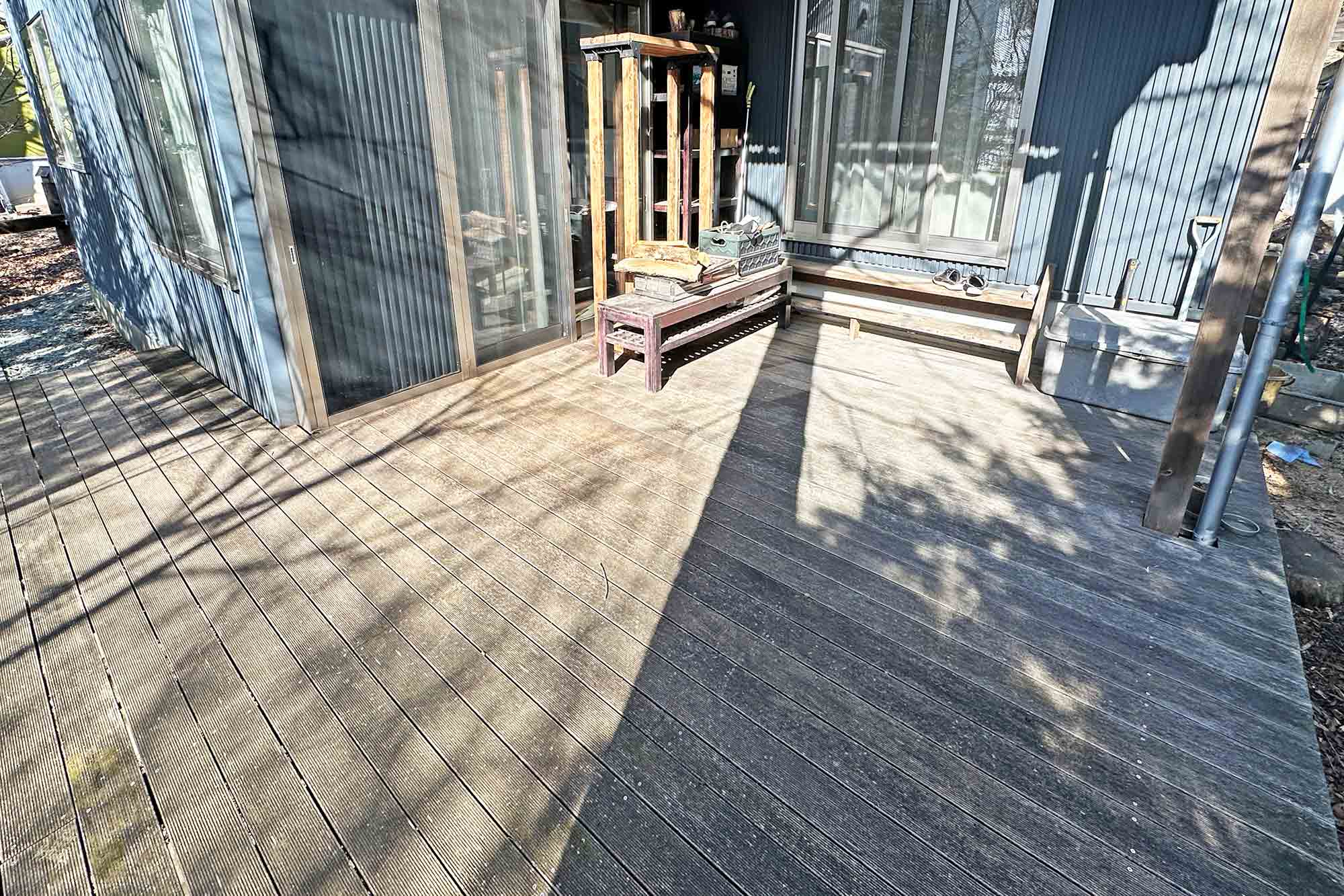 スキップフロアとデッキの家スライド画像4